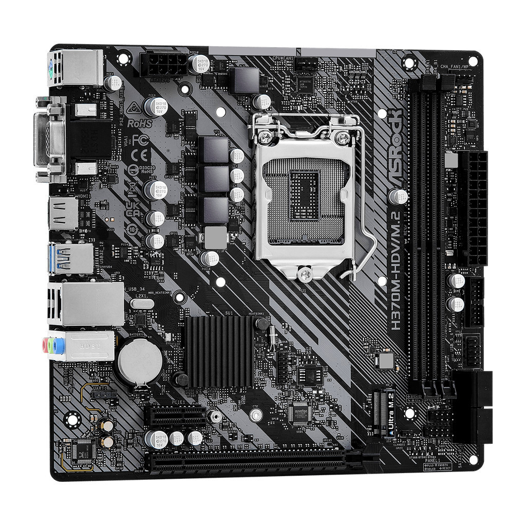 ASROCK H370M-HDV/M.2 | MOTHERBOARD INTEL H370 LGA1151 DDR4 MicroATX