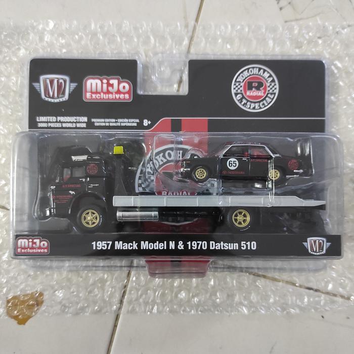 M2 Machines 1957 Mack Model N Flatbed Truck & 1970 Datsun 510 #65 BEST