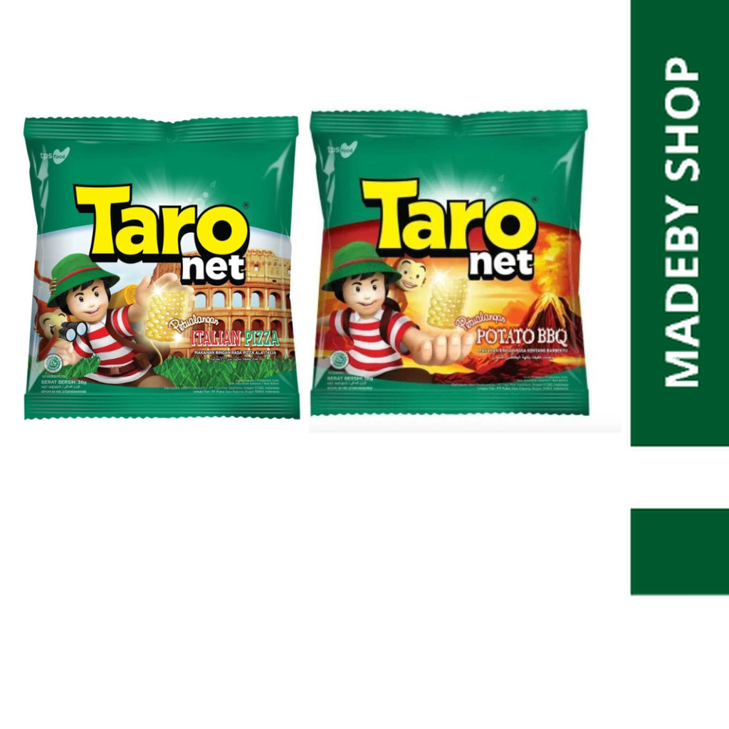 TARO NET 36G  SNACK makanan ringan jajanan cemilan camilan pedas asin gurih manis murah