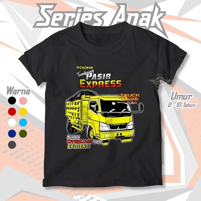 Epson.Fashion - KAOS ANAK TRUK TAMBANG PASIR EXPRESS USIA 0-10 TAHUN | Baju Distro Kids Atasan Anak 