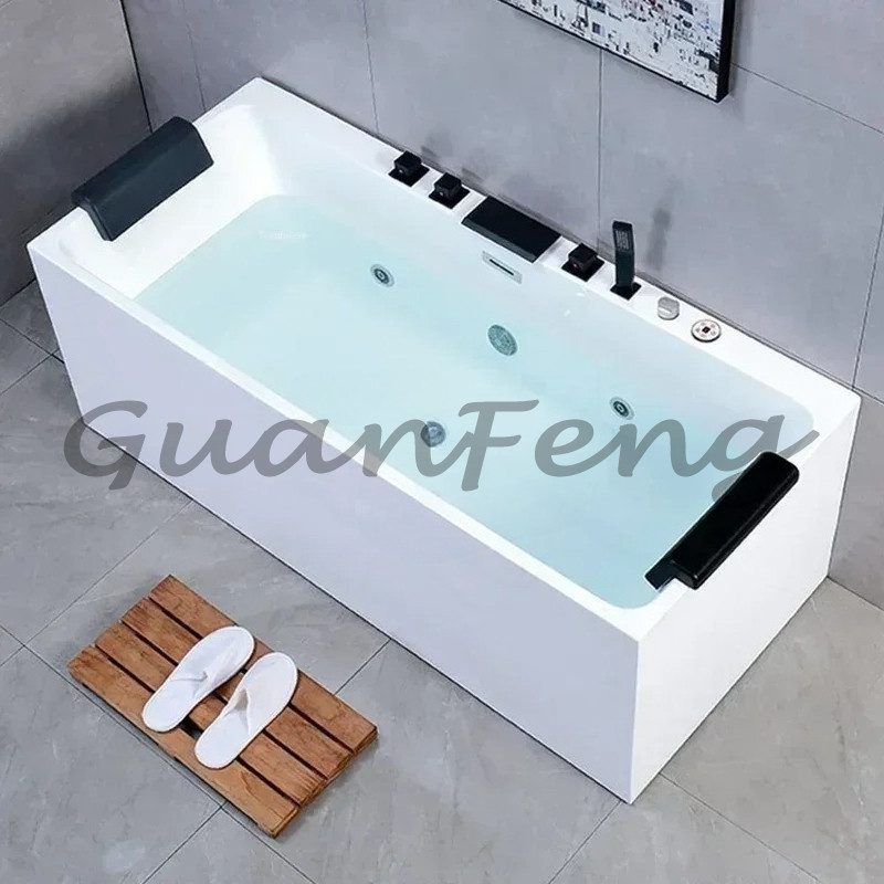 Portable Whirlpool Bathtub Acrylic Adult Bathroom Bathtub Adults Portable Household Small Apartment 