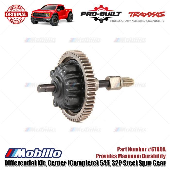 Traxxas Part #6780A Pro-Built Differential kit Center Complete 54T 32P Steel Spur Gear for RC Ford R