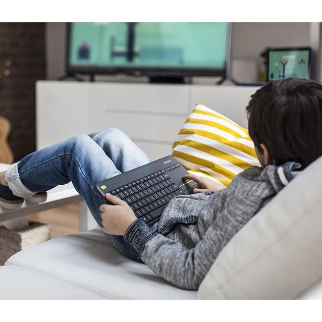 KEYBOARD LOGITECH K400R WIRELESS - Hitam