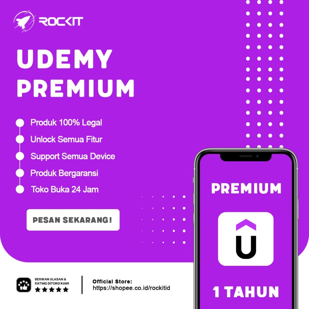 Udemy Premium 1 Bulan Unlimited