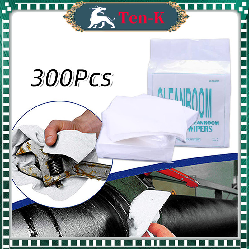 300Pcs Tissue Cleanroom Wipers / Dust Free Wipers / Kain Pembersih Multifungsi