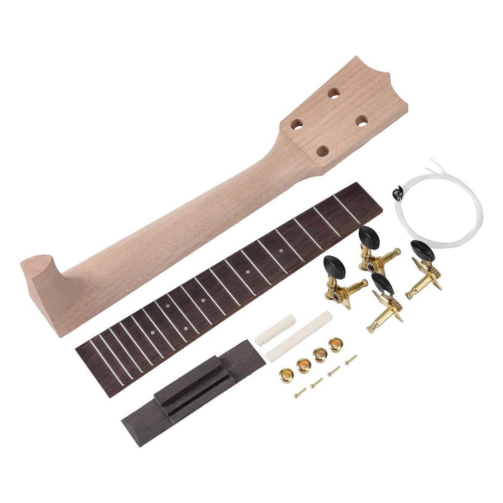DIY Ukulele Kit Fun Gift Creative with String Knob Bridge Ukulele Construction Kit for Friends Kids 