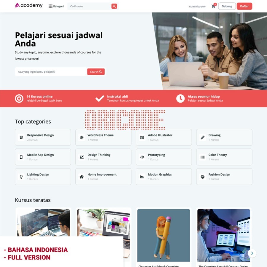 Source Aplikasi Kursus Pembelajaran Kampus Sekolah Code Igniter