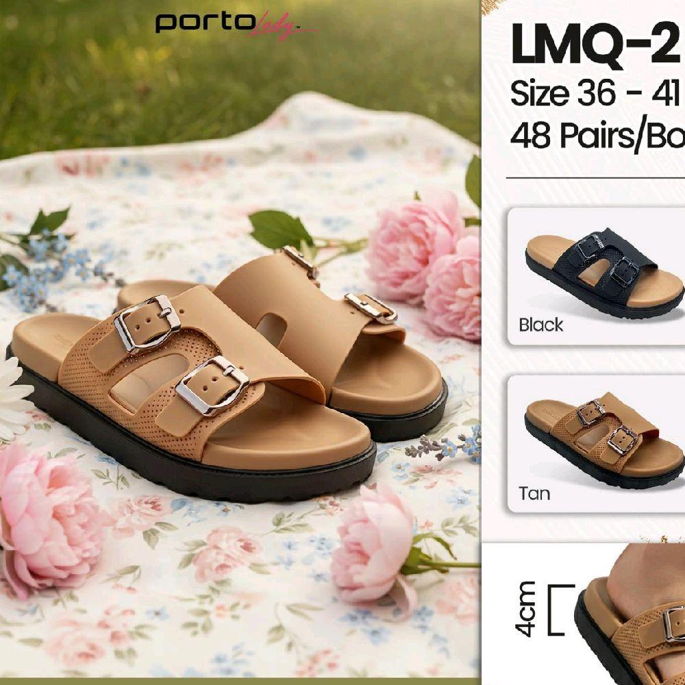 Sandal Selop Wanita Porto LMQ-2#Sandal Selop Wanita Gesper#Sandal Selop Karet Perempuan#Sandal Perem