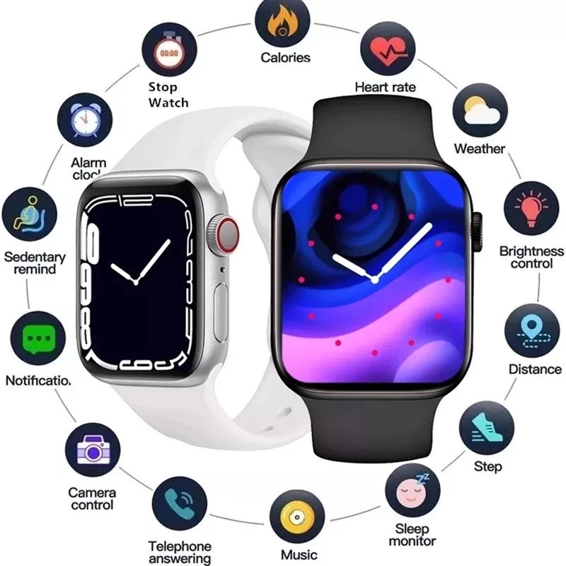 Sportwatch SmartWatch Jam Tangan Asli iwo Watch 8 Ultra 1,89 inci Seri Cerdas 49MM 8 SOS NFC Siri EK