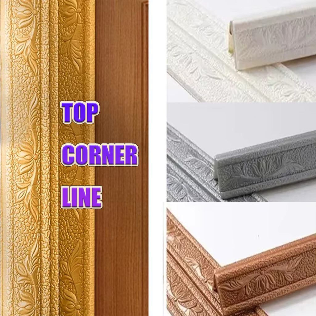 wallpaper dinding 3d Anti-tabrakan wallpaper dinding 3 dimensi timbul Wall Border List Potong dengan