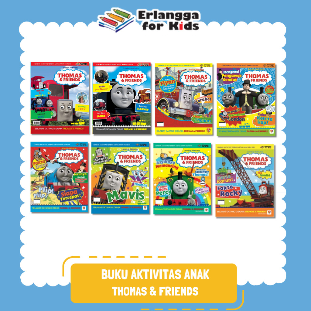 [Erlangga] Buku Aktivitas Anak: Seri Thomas & Friends