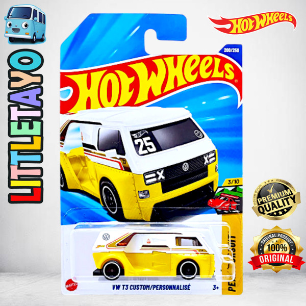 Hot Wheels Volkswagen VW T3 Custom Kuning Diecast Mobil Van