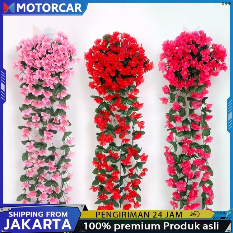 BUNGA JUNTAI DAISY / BUNGA GANTUNG JUNTAI SAKURA / BUNGA ARTIFICIAL - BUNGA HIAS DINDING