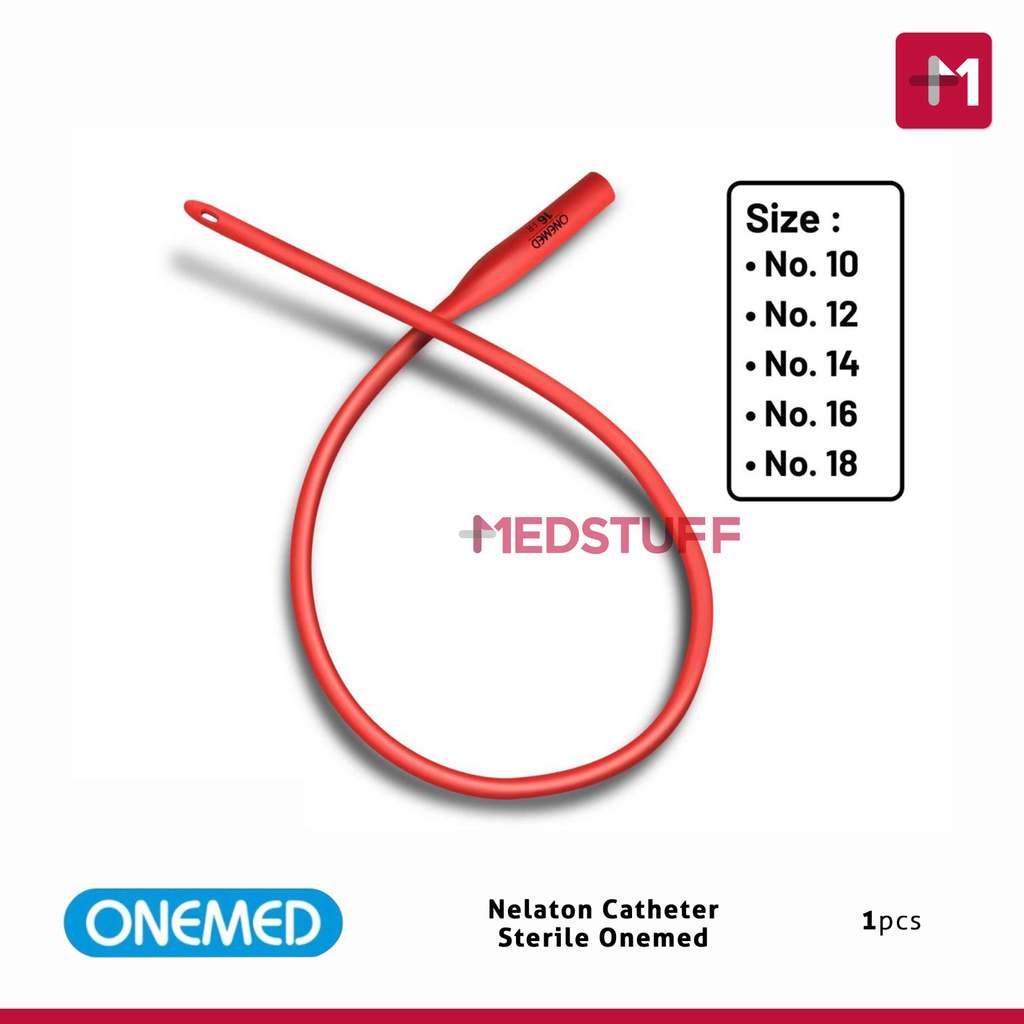 Nelaton Catheter Onemed Sterile One Way Kateter Urine Onemed Catheter Onemed Nelaton Urine Catheter 