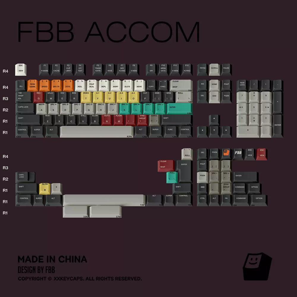 FBB ACCOM Keycaps Cherry Profile PBT Dye Subbed