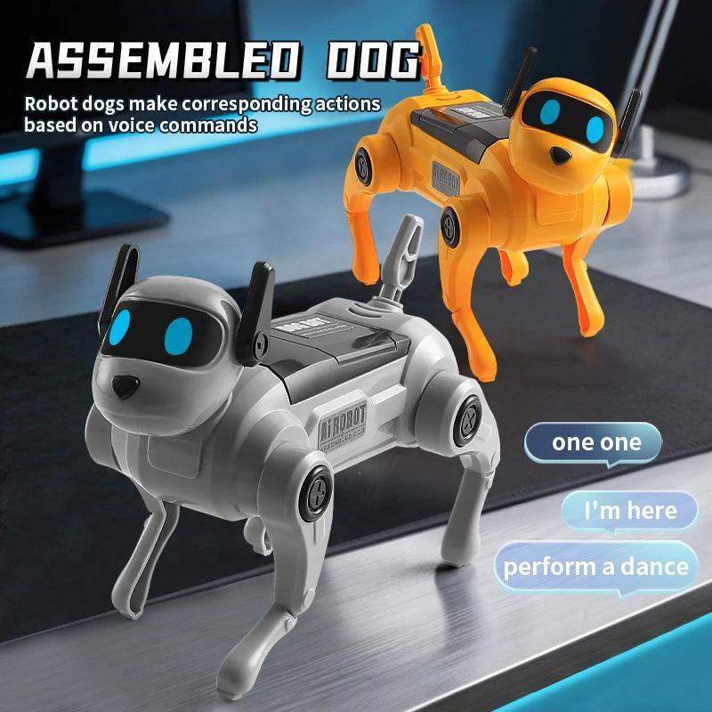 Y Electronic Toy Dog Assembly Intelligent Walking Singing cing Robot Dog ildren's Educational Toys S