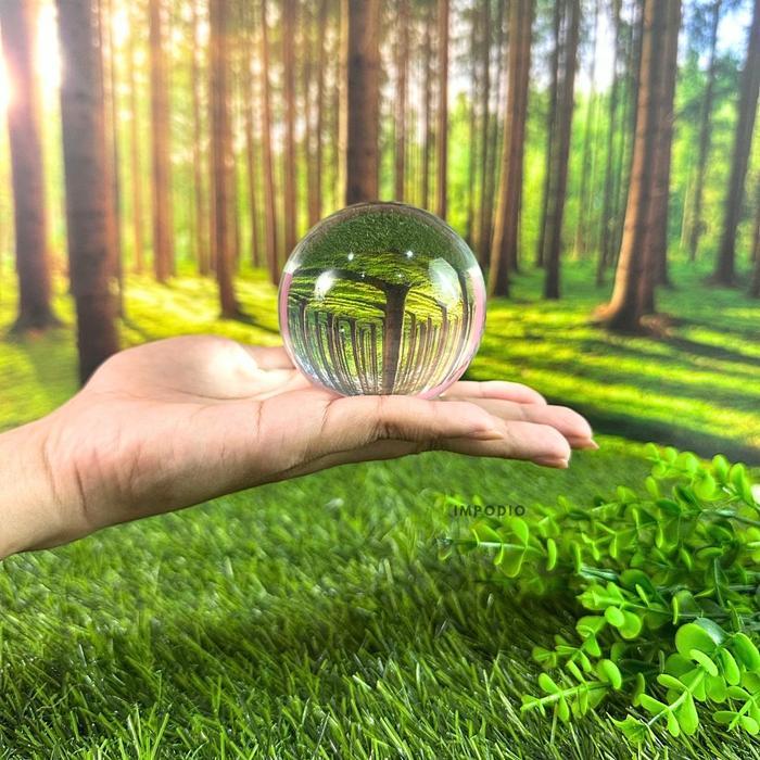 IMPODIO Bola Kristal Fotografi Super JUMBO Size - Crystal Ball Artificial Props Foto - D-7 CM