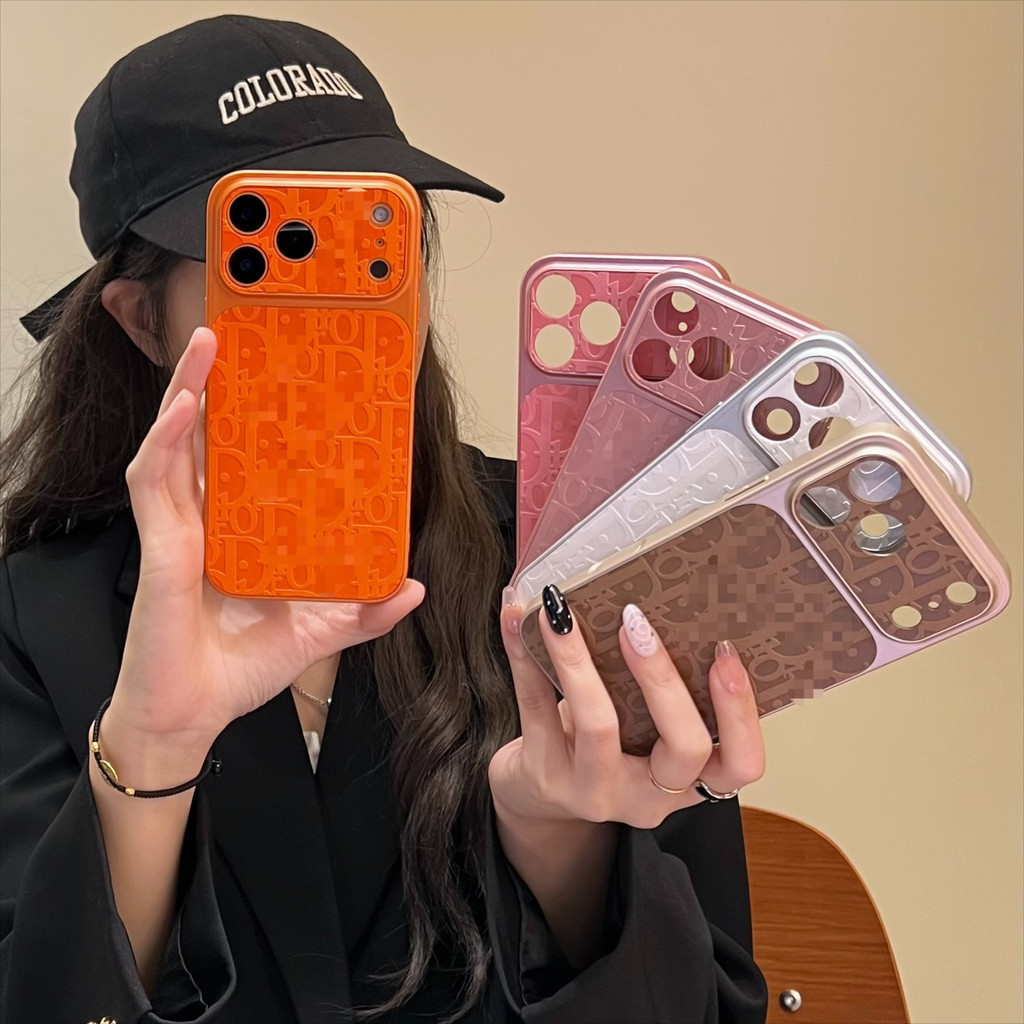 Casing HP Aesthetic Creative Texture Hard and Soft Integrated Phone Case With Appearance Upgrade Des