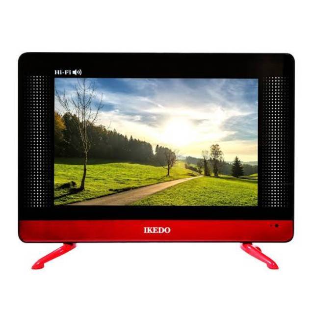 ll TV LED IKEDO 15 IN INCH " M1 MUSIC SERIES MONITOR MERAH RED VGA HDMI USB MOVIE GARANSI READY ORI