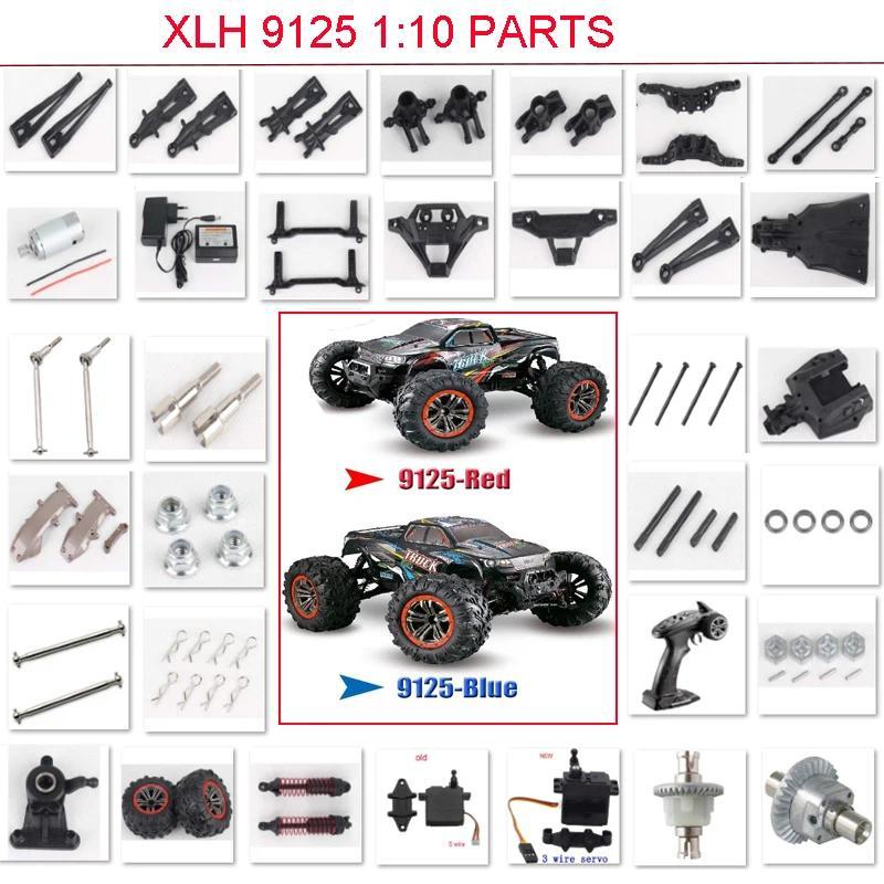 XLH 9125 1/10 Xinlehong RC Car Spare Parts-01:25-SJ01~25-ZJ06 shell arm bumper Steering cup servo ff