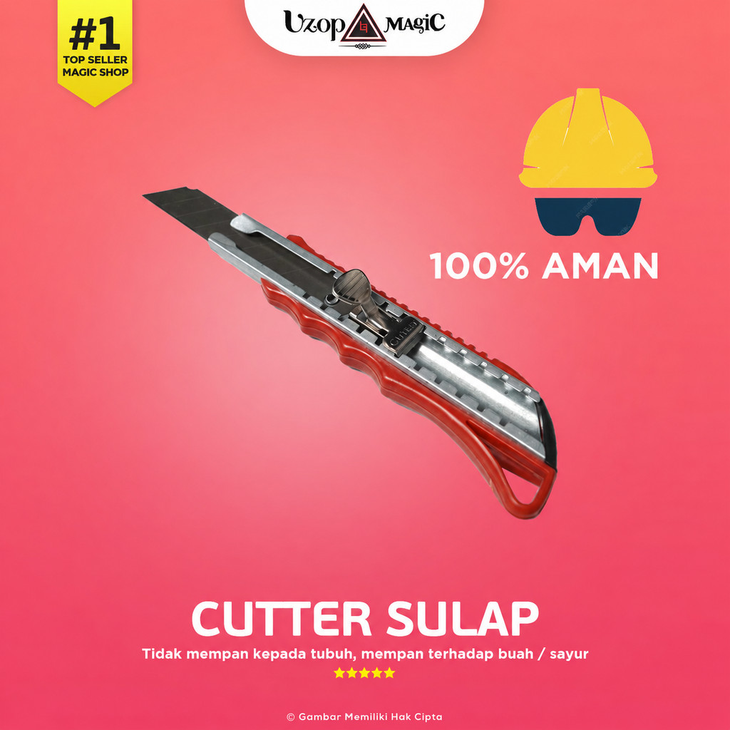 ALAT SULAP KEBAL PISAU CUTTER - UZOP MAGIC