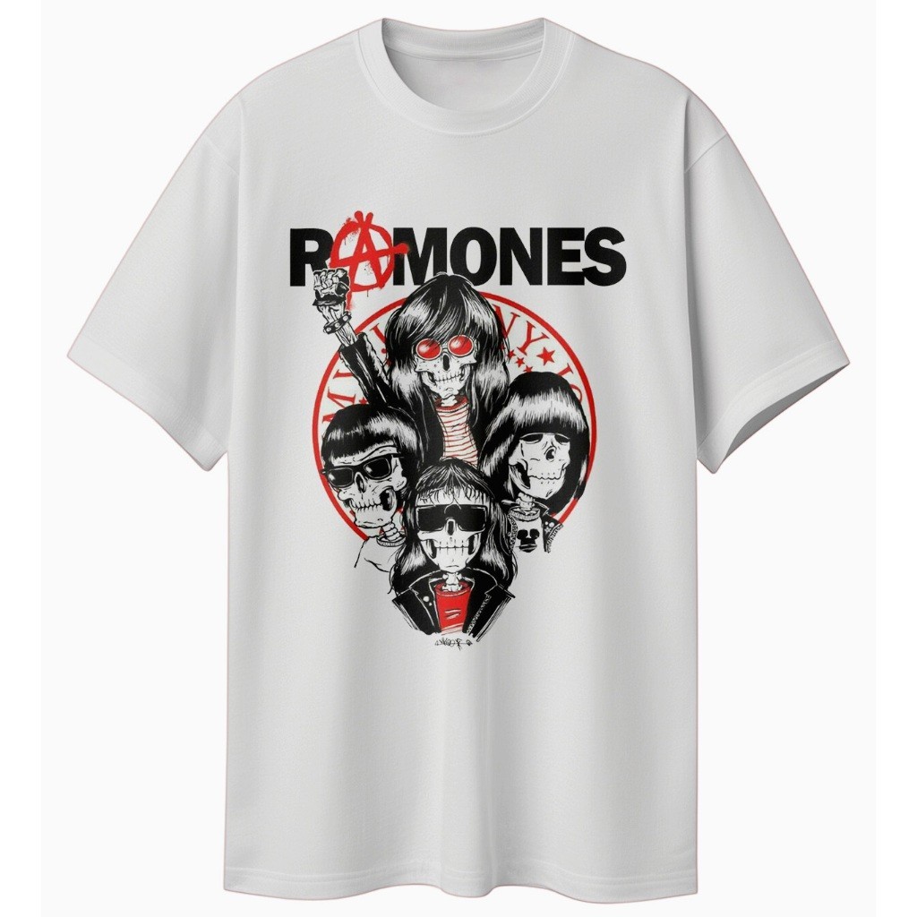 Kaos Band Ramones Graphic Tee Tshirt