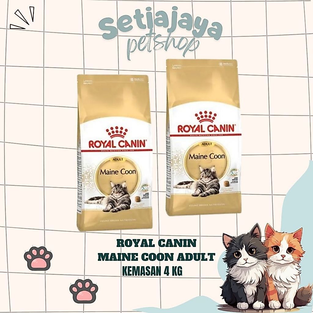 ROYAL CANIN Maine Coon Adult 4kg - Makanan Kucing Ras Maine Coon - Royal Canin Maine Coon 4kg Freshp