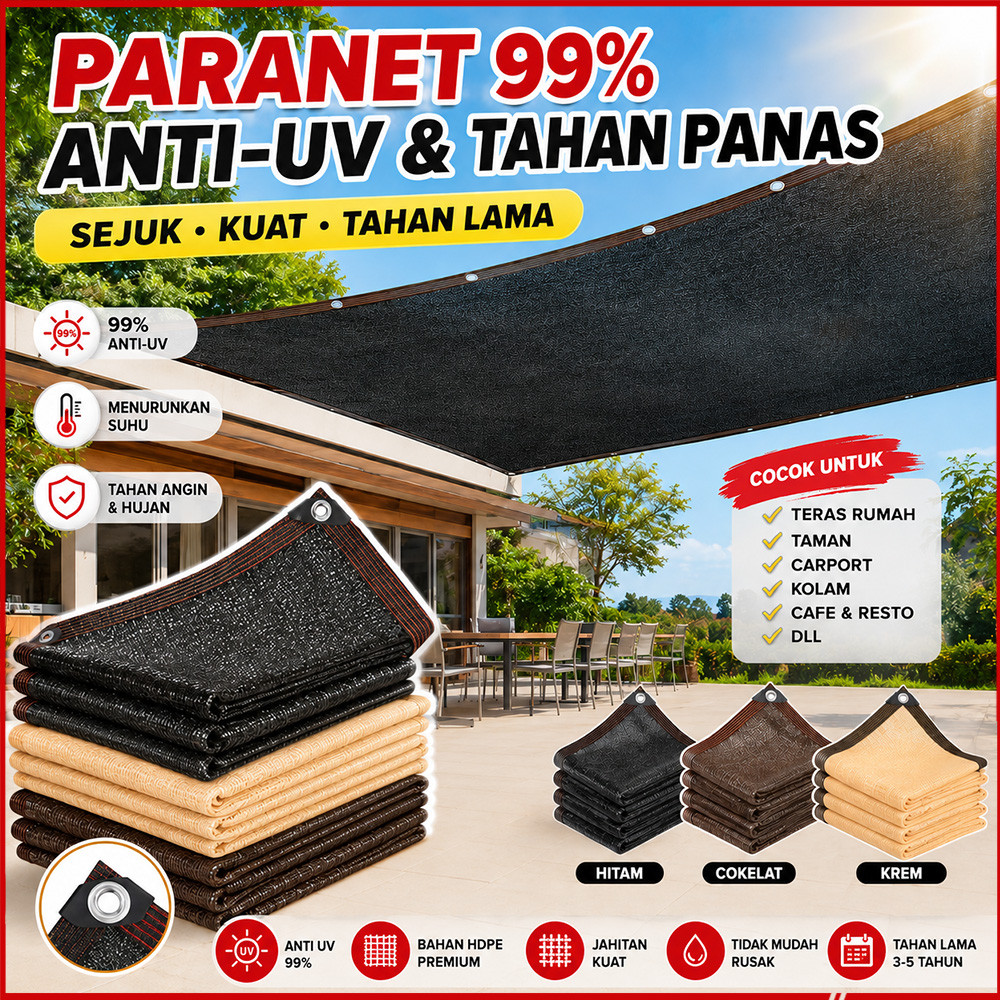 Paranet 99% Anti-UV Jaring/Jaring Paranet/ Paranet Shading Net /Garden Sunshade Net /Jaring Rumah Ka