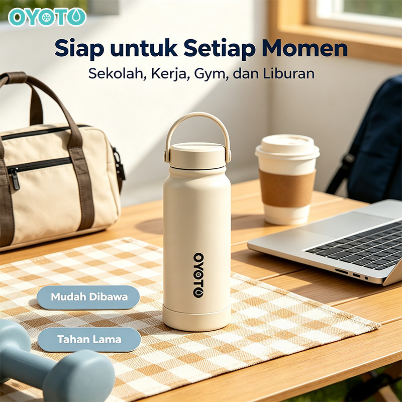 Sale Oyoto 304 Stainless Steel Tumbler Insulated Cup Portable Vacuum Insulated Botol Minum Tahan