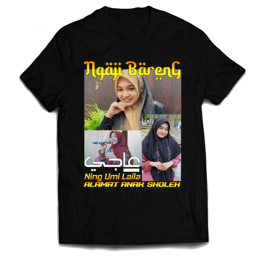 BAJU KAOS NENG UMI LAILA NGAJI BARENG/KAOS UNTUK PRIA/WANITA