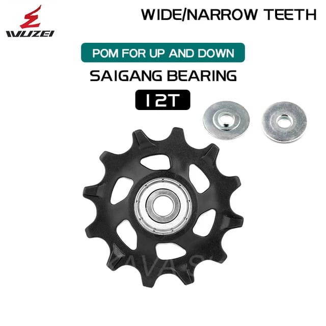 Foto Pulley RD Wuzei Nylon fiber jockey wheel seal bearing cnc alloy 12T shimano Sram