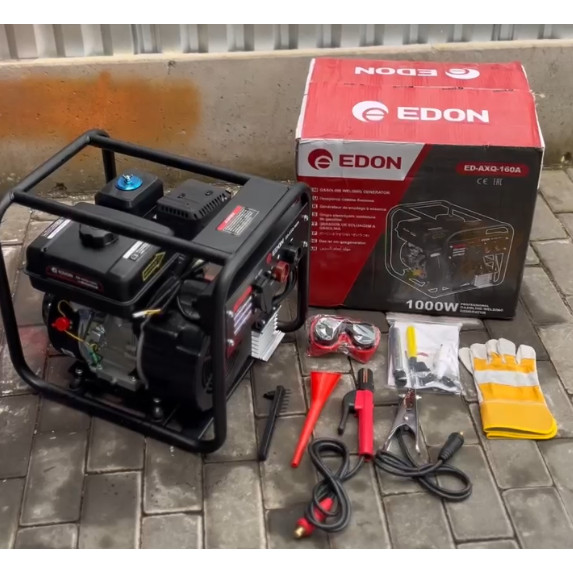 Genset LAS 1000Watt EDON ED-AXQ-160A AVR / Genset Mesin Welding Las Listrik 1000 Watt 160A Power Gen