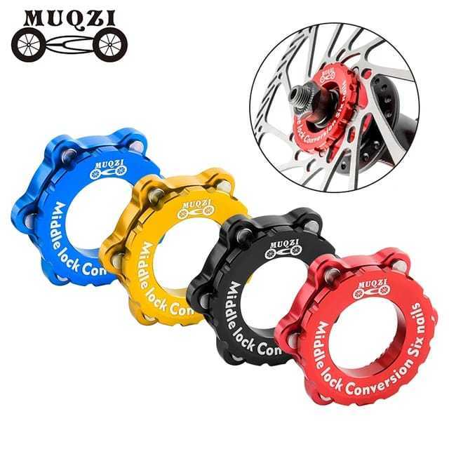 Foto Muqzi Adaptor Hub Freehub Rotor Centrelock to ke Six 6 Bolt Disk Brake Cakram Sepeda MTB RB