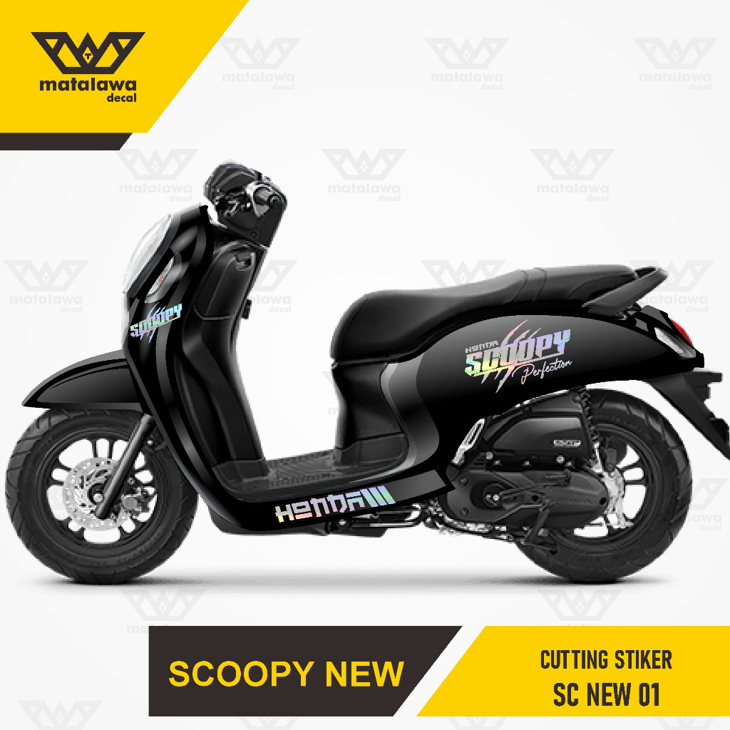 Sticker Cutting All Bodi Scoopy Stiker Timbul Full Set 2017 2018 2019 2020 2021 2022 2023