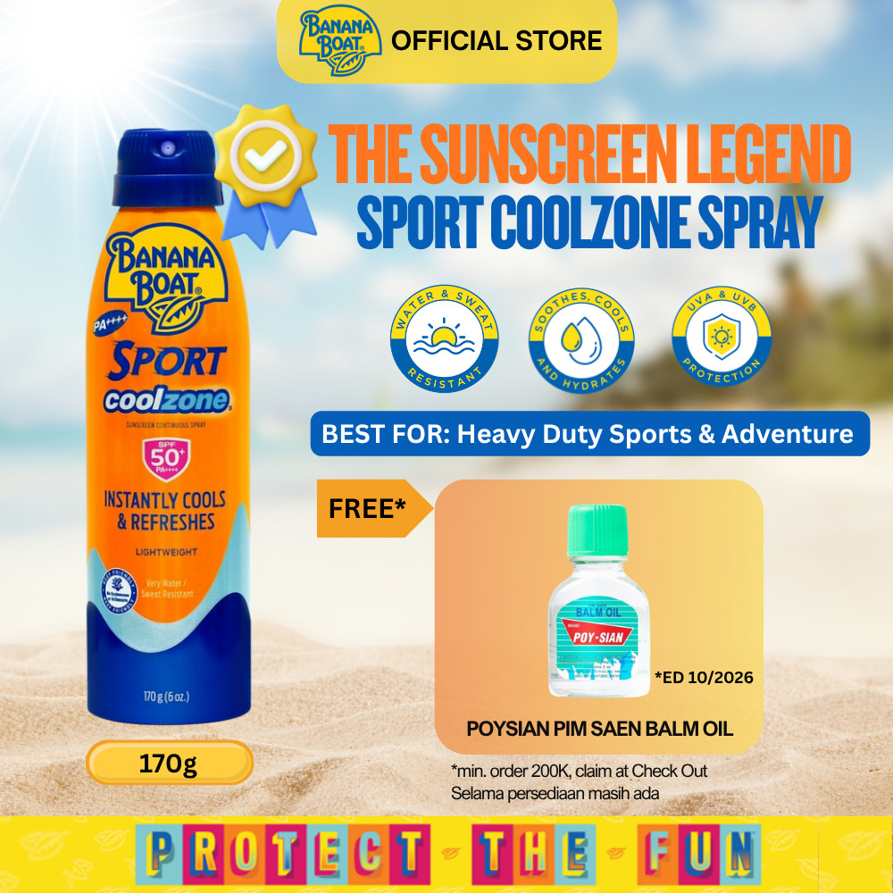 Banana Boat Sunblock Ultramist Sport Coolzone Spray SPF 50+ 170 g