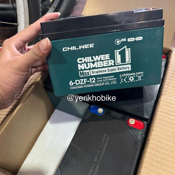 Aki Sepeda Listrik Chilwee Original 12V 12A - 1 Aki