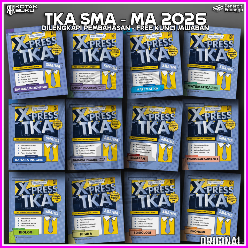 [ Erlangga ] Buku Xpress TKA SMA 2026 / TKA SMA 2026 / Buku TKA SMA