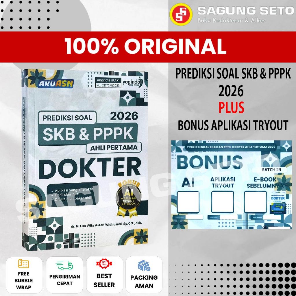 BUKU PREDIKSI SOAL SKB & PPPK AHLI PERTAMA DOKTER - DR. NI LUH WITA ASTARI