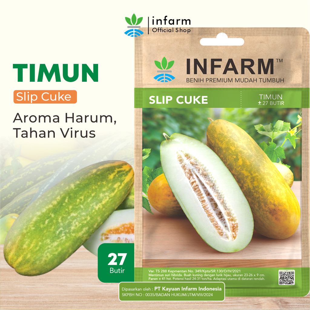 INFARM -  Benih Mentimun Suri Slipcuke Bibit Timun Suri Premium Buah Besar Manis Benih Premium