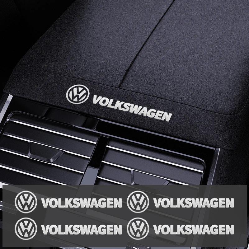 Car Interior Sticker 3D Metal Logo Decal Car Audio and Button Sticker For Volkswagen VW Scirocco GOL