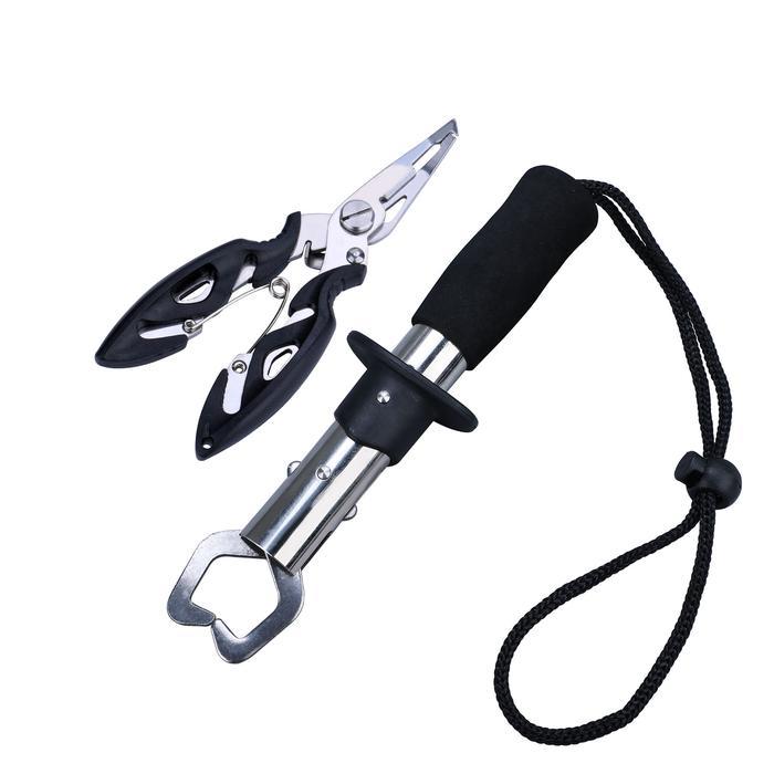 Best Seller Sougayilang Set Alat Pancing Tang Pancing Pegangan Ikan Timbangan Pancing Baja Tahan Kar