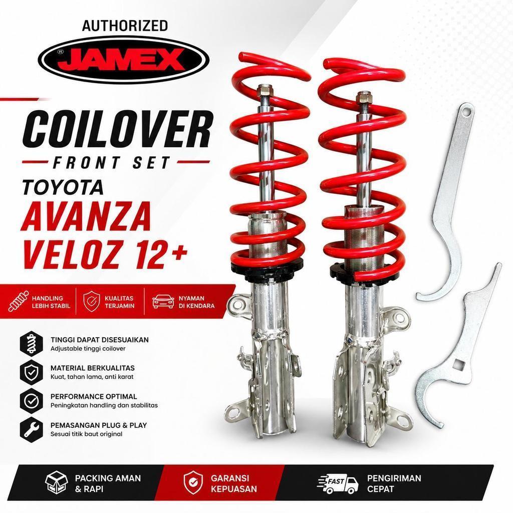 JAMEX Original Coilover Shockbreaker Bodyshift Adjustable - Toyota Avanza / Daihatsu Xenia / Veloz S
