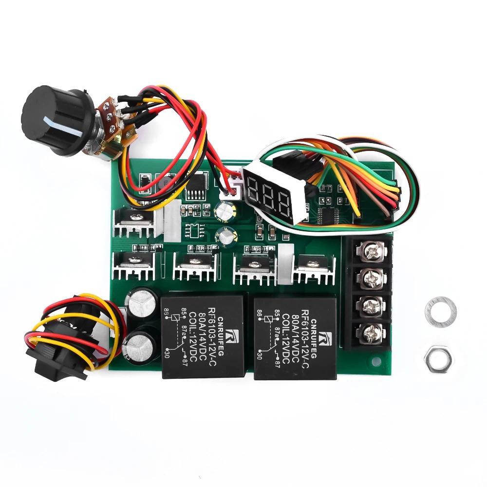 PWM DC motor speed controller, DC1050V 40A LED gital splay motor drive module, 0–100% speedadjustabl