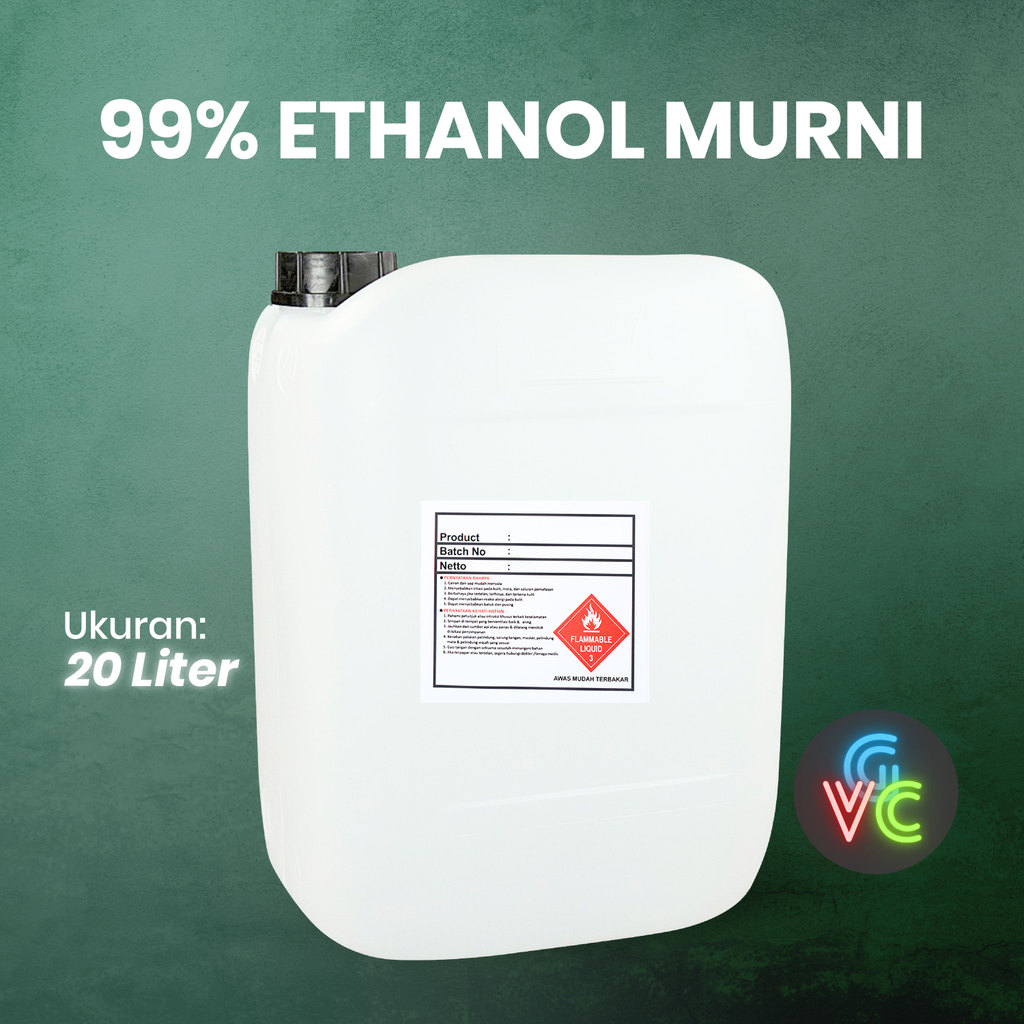 Ethanol Murni 99.8% 20 Liter - GVCSupply - Alkohol Ethanol Murni
