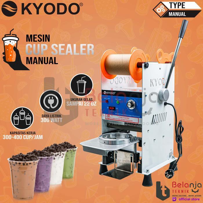 Kyodo Mesin Cup Sealer Mesin Press Gelas Manual Kyodo 300 WATT