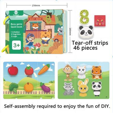 30/14 Pages Quiet Book Books Children Mortonshire Activity Book Velcro-secured Children's Book Child