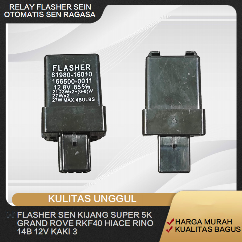 FLASHER / Flaser Otomatis Sen Untuk Mobil Toyota KIJANG SUPER 5K / GRAND / ROVER