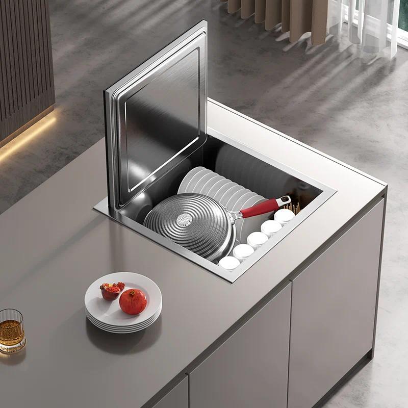 Intelligent dishwasher, kitchen stainless steel modern dishwasher, sink-type luxury high-end househo