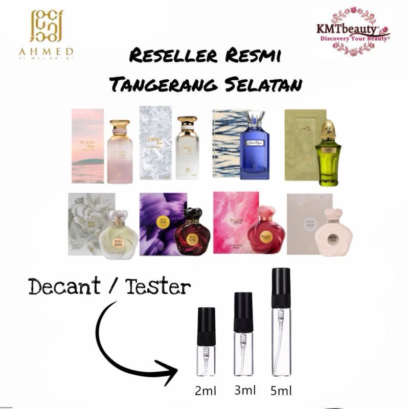 Decant Ahmed Al Maghribi 2ml & 5ml Rose noir, silk noir, Blush noir, Musk & Roses, Rawdha, Frost ice