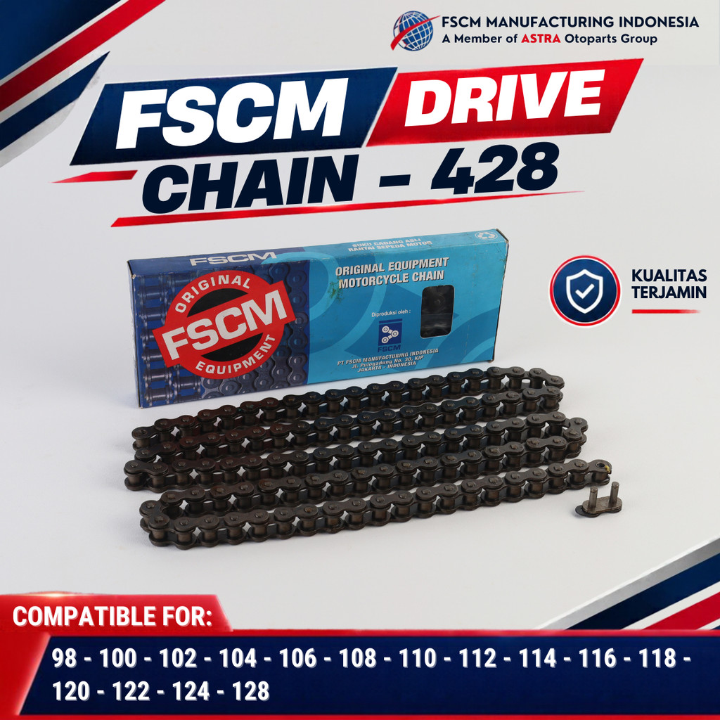 Drive Chain / Rantai Motor 428 - FSCM BIRU